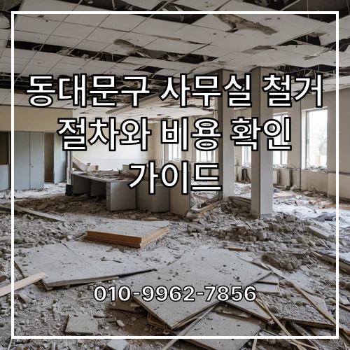 동대문구 사무실 철거 절차와 비용 확인 가이드